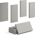 4 Pack High-Density Core with Fabric Cover Acoustic Panels – 24×12×2 In Self-Adhesive Soundproofing and Sound-Absorbing Wall Panels for Echo Reduction in Studio, Theater, or Recording (Pebble Gray)