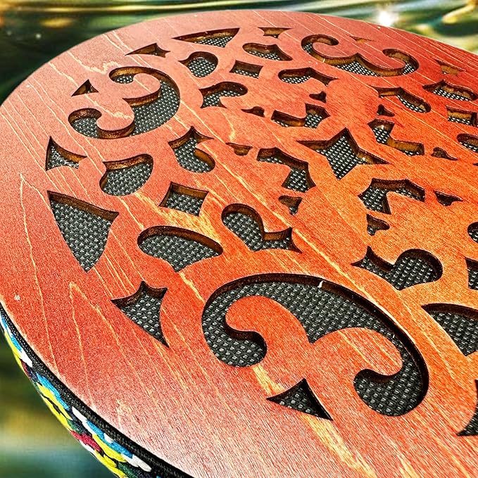 8'' Water Stream Drum | Rain Disk "Water-Fall" | Instrument for Sound Therapy | Ocean Drum | Sonic Energy Wave Drum | Yoga Meditation | Release Pressure | Music Healing Instrument (With Display Stand)