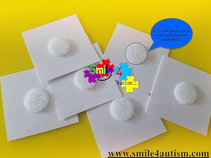 Smile4Autism Loose Visual Picture Cards, Receptive and Expressive Language, Speech Articulation Therapy, ASD, ADD, ADHD, Apraxia, & Stroke Patients (Prime-Small Plastic, Real Photos 166 Pcs.)