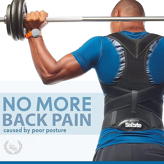 Posture Corrector for Men and Women - Back Brace for Upper and Lower Body Support - Adjustable Straightener with Pain Relief and Muscle Memory (X-Large)