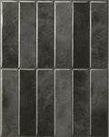 Smart Tiles Peel and Stick Backsplash - 5 Sheets of 11.43''x9'' - 3D Adhesive Peel and Stick Tile Backsplash for Kitchen, Bathroom, Wall Tile, Zaida Black