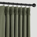 Memory Trained Pinch Pleated Curtains 108 Inches Long, Linen Pinch Pleat Sheer by ANRODUO
