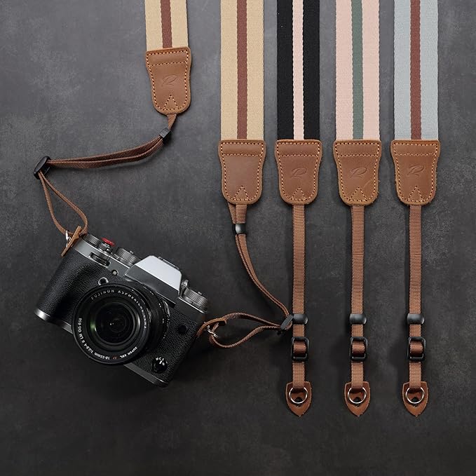 Padwa Lifestyle Black Striped Camera Strap - Image 5