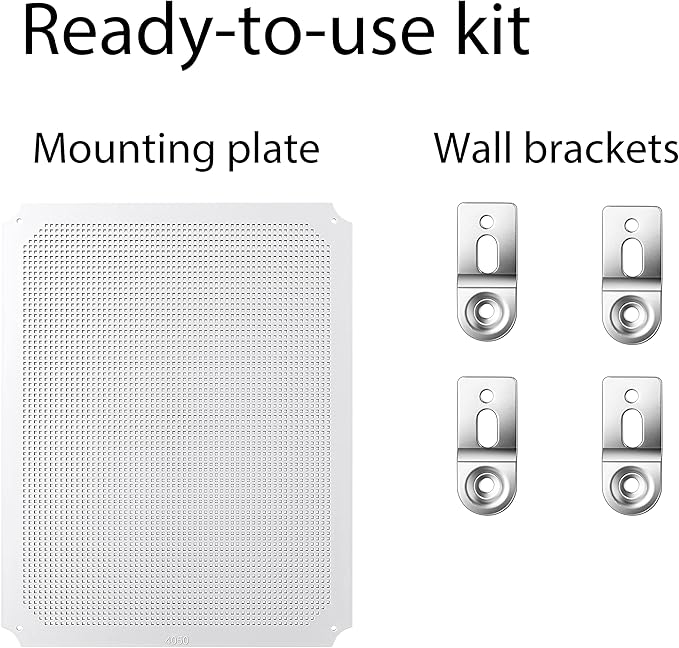 Gratury Junction Box, IP67 Waterproof Plastic Enclosure for Electrical Project, Hinged Grey Cover, Includes Mounting Plate and Wall Bracket (Transparent Cover, 20"×16.1"×7.9")