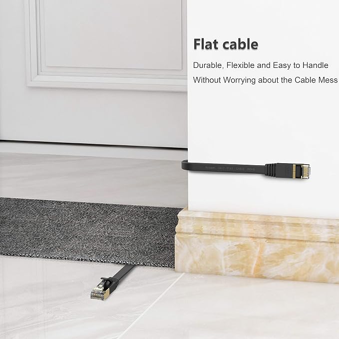 Cat 7 Ethernet Cable 100 ft High Speed 10Gbps 600MHz, Shielded Long Ethernet - Image 4