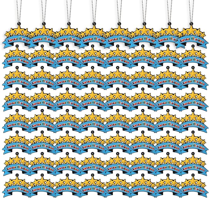 300 Pcs Awesome Attendance Silicone Tags by Solsew