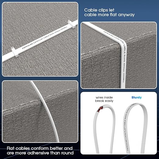 Cat 8 Ethernet Cable 20 ft, Heavy Duty High Speed Cat8 LAN Network Cable - Image 5