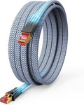 Snowkids Cat 8 Ethernet Cable 20 FT, Braided Heavy Duty High Speed by Snowkids