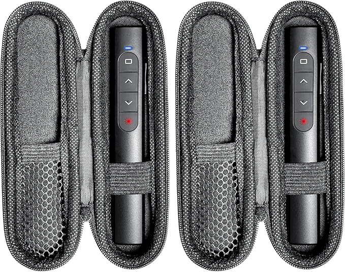 Wireless Presenter Remote with Case, Presentation Clicker with Hyperlink & by UBUYONE%C2%AE
