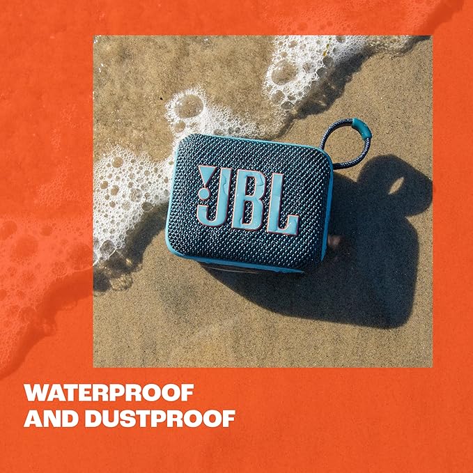 JBL Go 4 - Ultra-Portable, Waterproof and Dustproof Bluetooth Speaker, Big JBL Pro Sound with Punchy bass, 7-Hour Built-in Battery, Made in Part with Recycled Materials (Pink)
